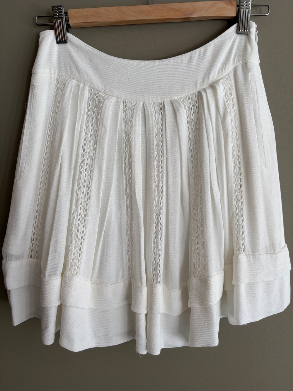 IRO Ginny Skirt in Ecru size 36 - Picture 6 of 17